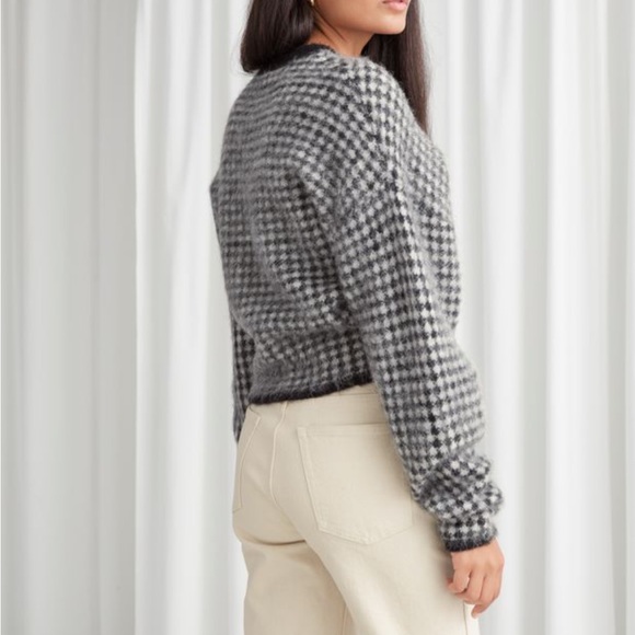 NWOT & other stories fuzzy jacquard knit sweater - Picture 2 of 7